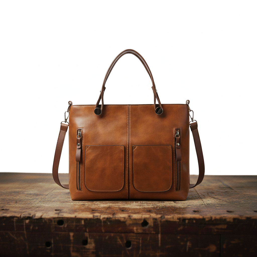 MEZTLI™ – Bolso Maya de cuero vegano elegante