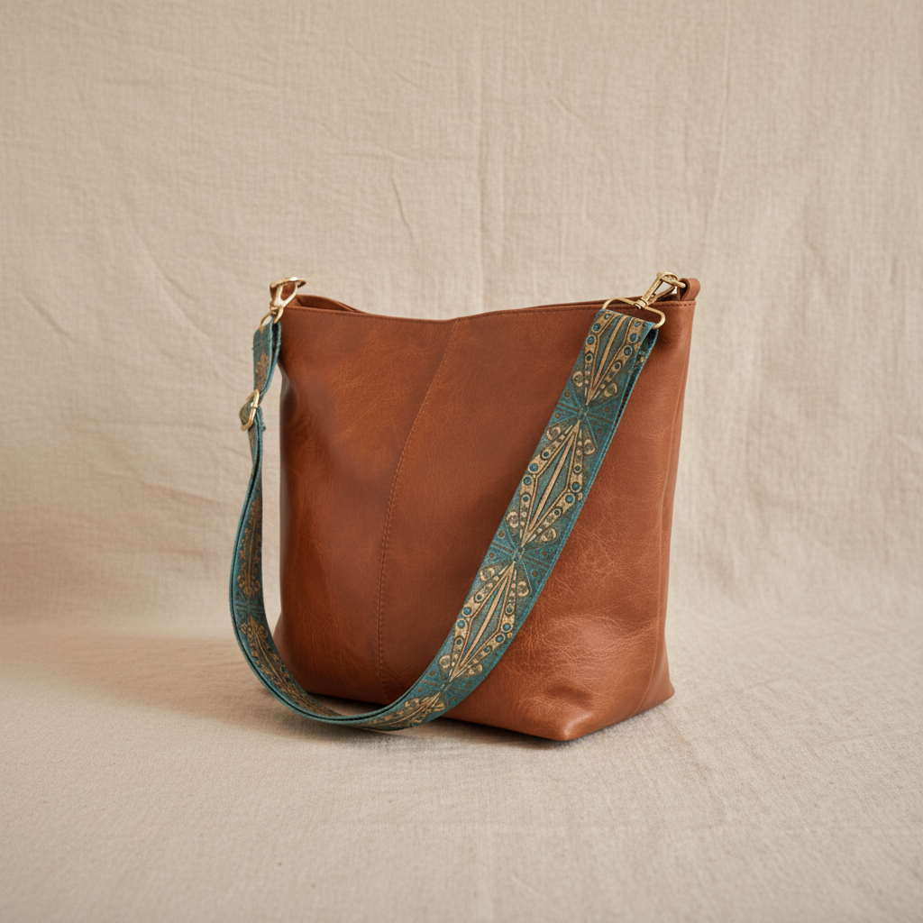 MEZTLI™ – Bolso Tamar de cuero vegano vintage