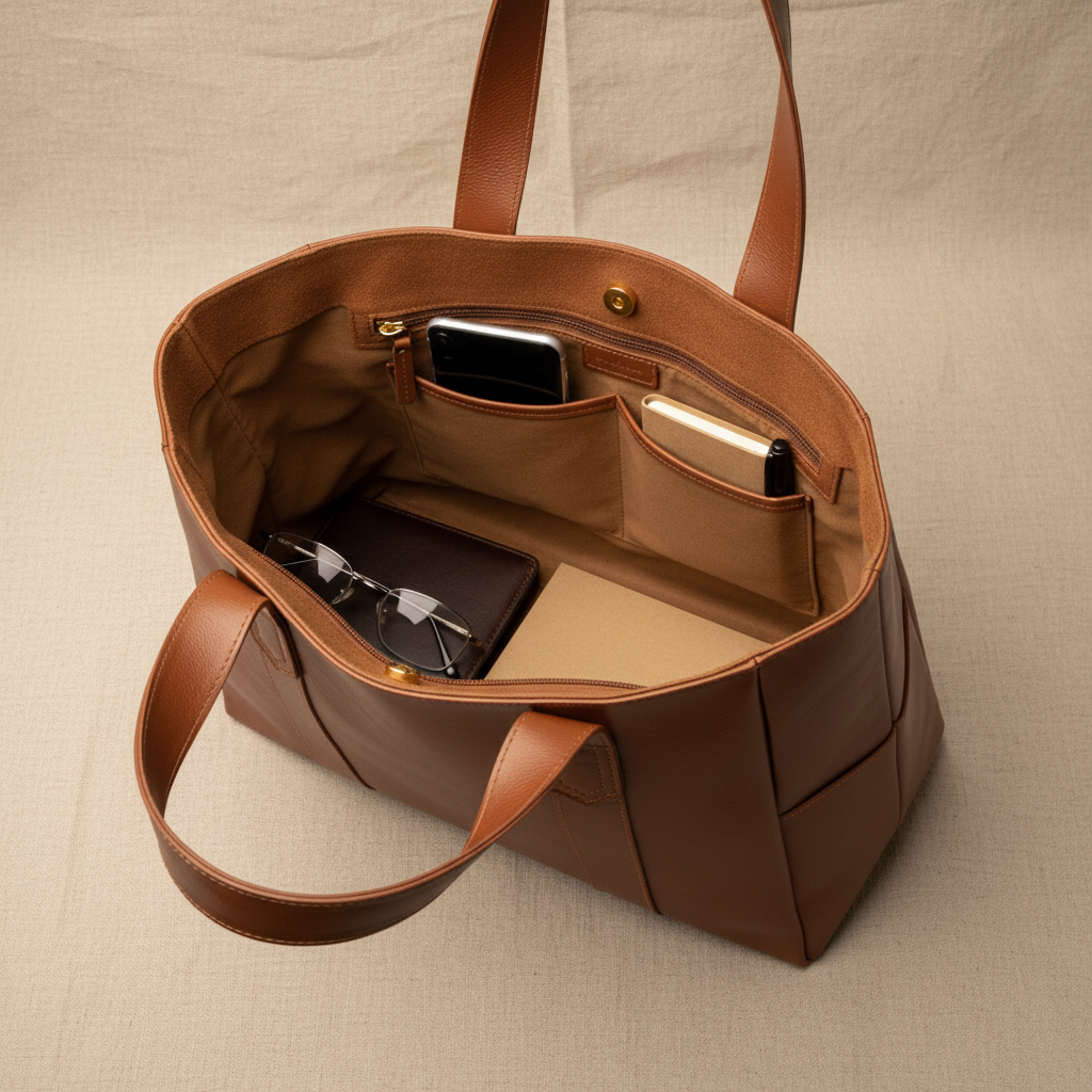 MEZTLI™ – Bolso Noga de cuero vegano elegante