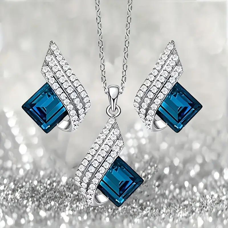 ÉCLAT | Conjunto de Joyería Aurora Azul