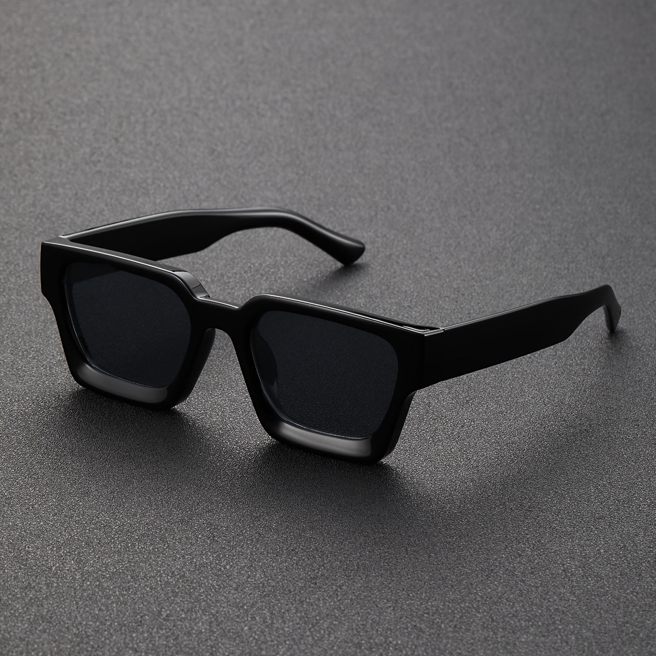 Gafas de sol para mujer blancas y grises - Montura cuadrada gruesa versátil estilo Y2K para hombre