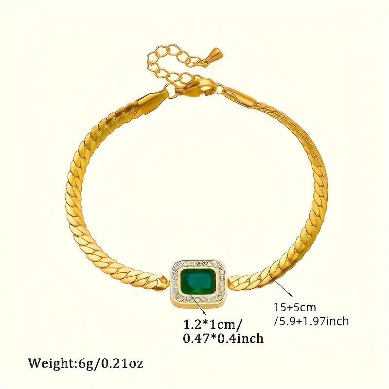 ÉCLAT | Pulsera Esmeralda Divina