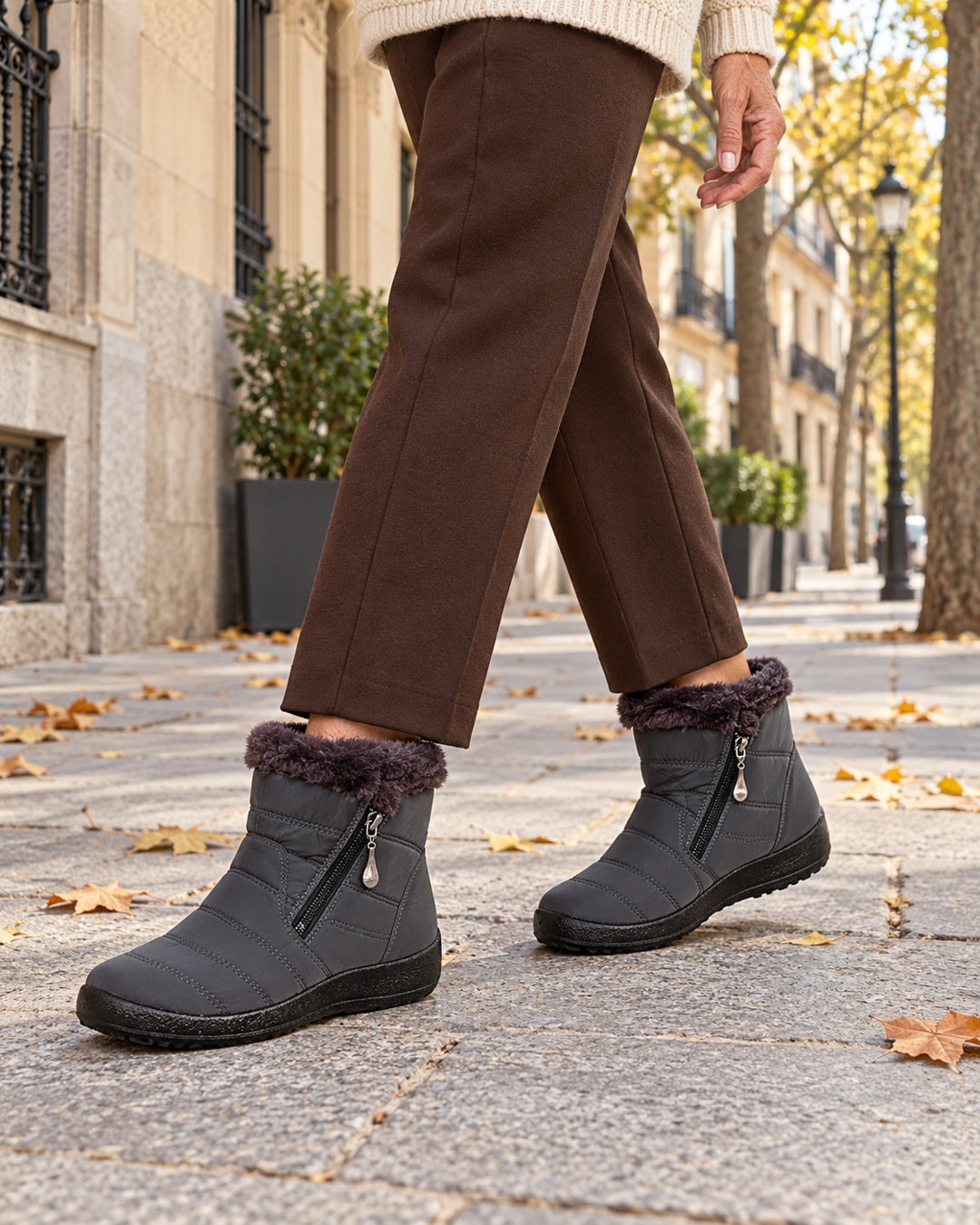 Botas de Invierno Forradas – Gris