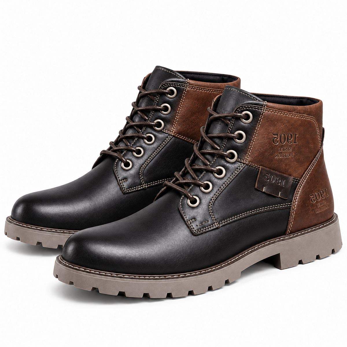 Sierra | Botas Casuales de Cuero Estilo Clásico Británico