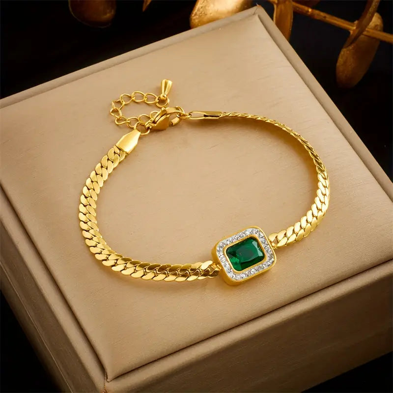 ÉCLAT | Pulsera Esmeralda Divina
