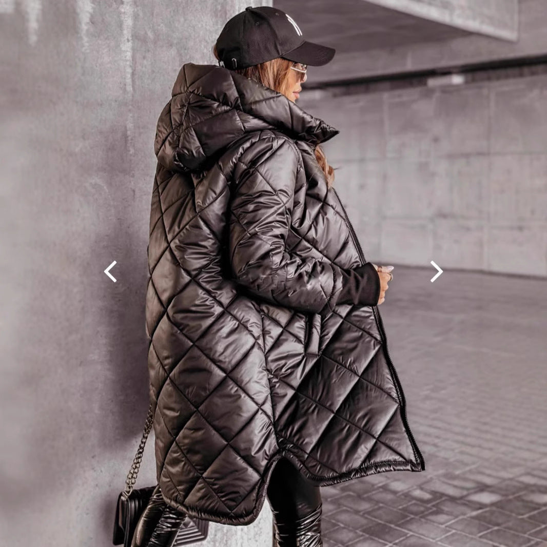 Cazadora larga acolchada con diseño urbano - Levia