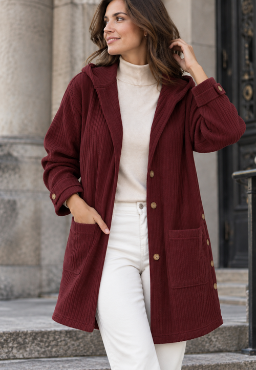 Puños con botón de la chaqueta Coralie