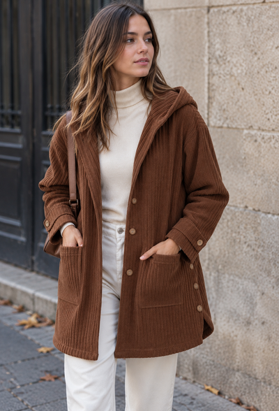 Chaqueta Coralie en tono marrón