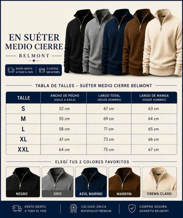 Kaizen | Suéter medio cierre