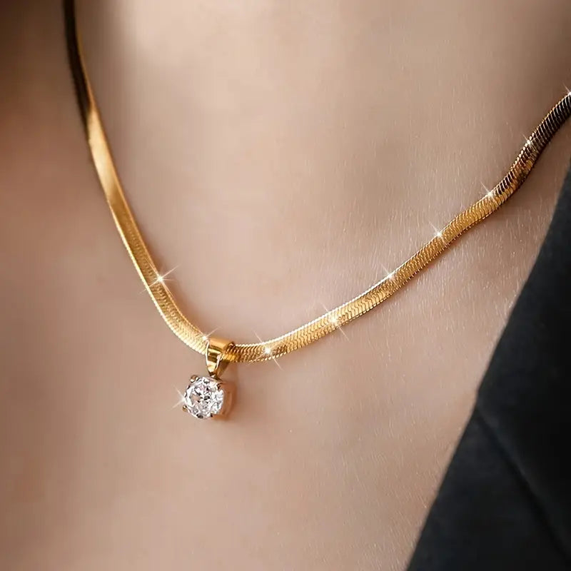 ÉCLAT | Collar Valentina Elegante | Oro
