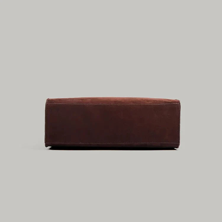 Bolso de hombro retro en gamuza para mujer - Emilia