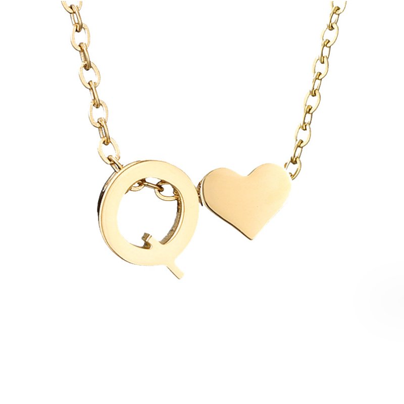 Collar Inicial Atemporal con Corazón