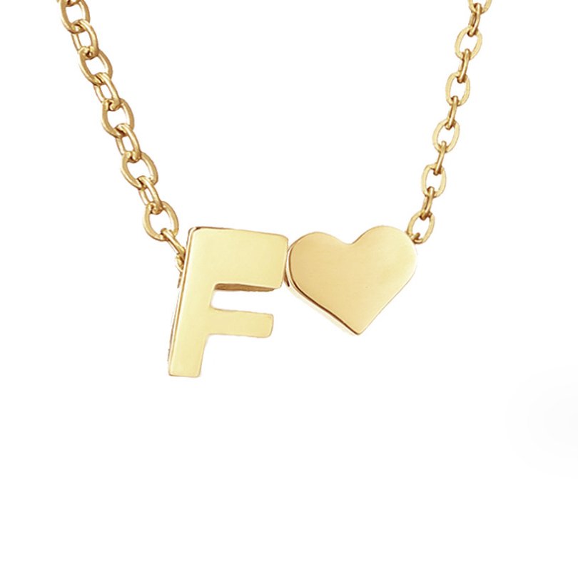 Collar Inicial Atemporal con Corazón