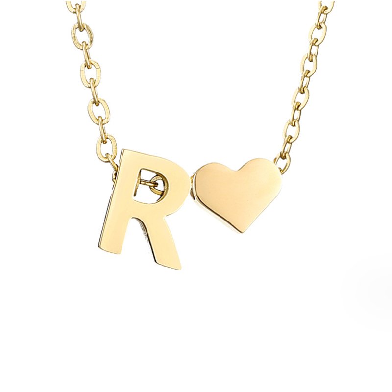Collar Inicial Atemporal con Corazón