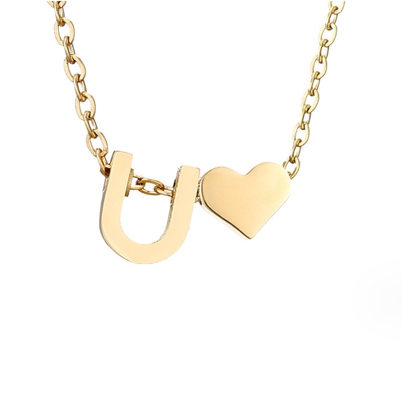 Collar Inicial Atemporal con Corazón