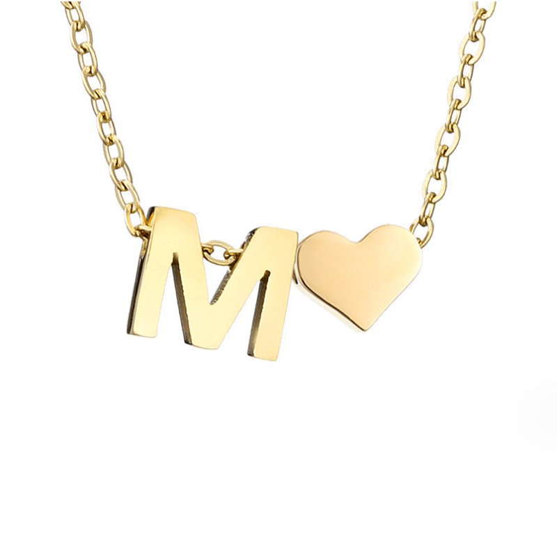 Collar Inicial Atemporal con Corazón
