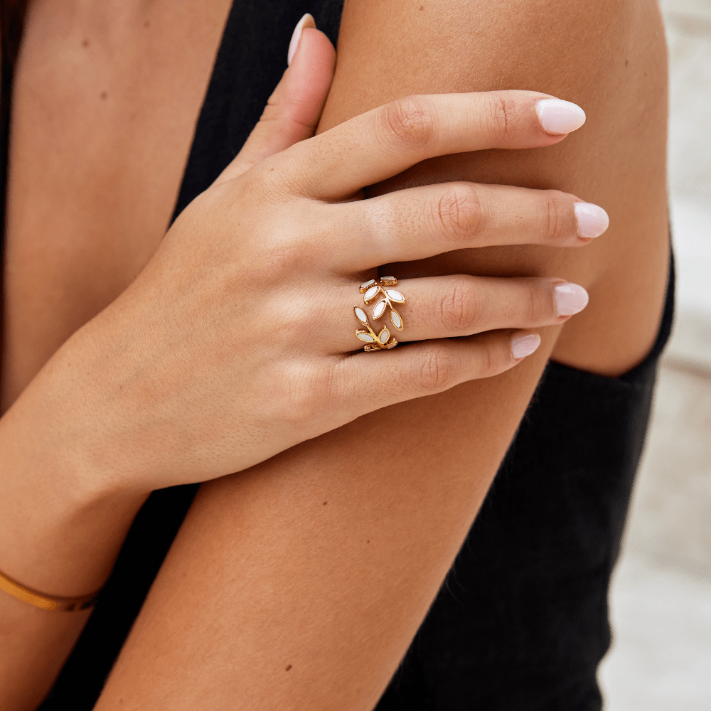 ÉCLAT | Anillo Hoja Dorada