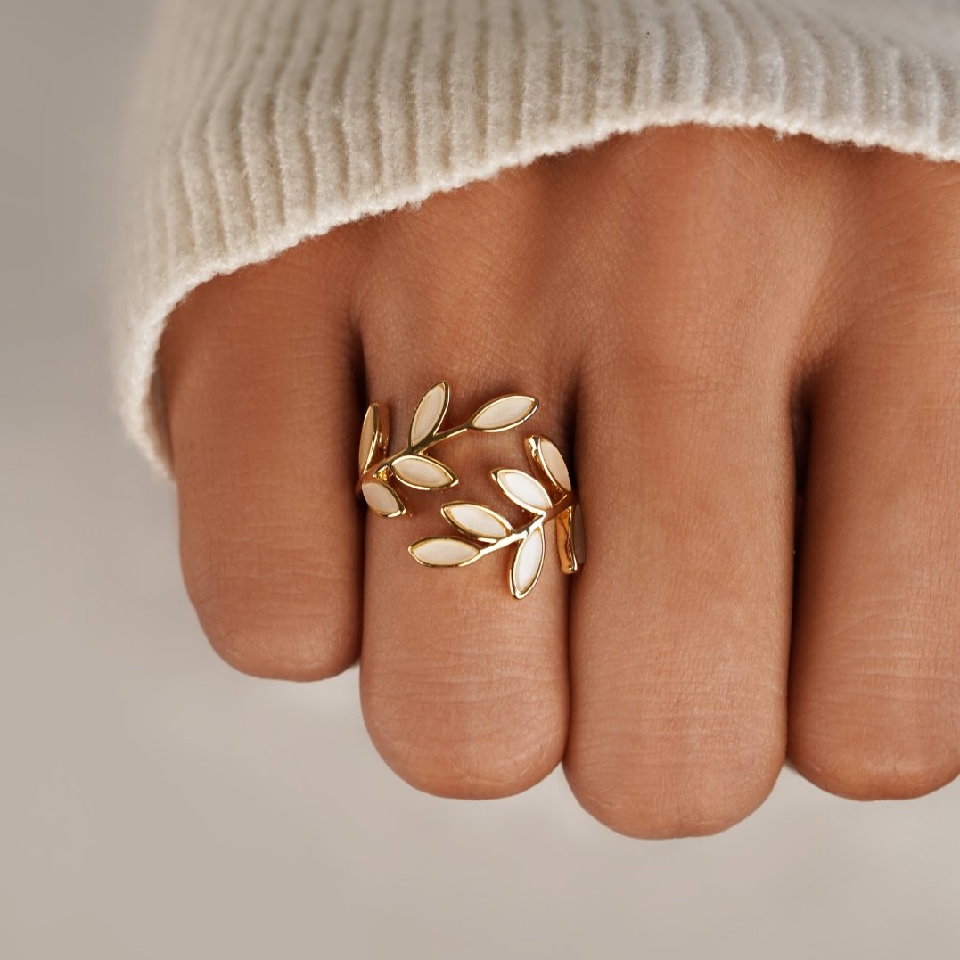 ÉCLAT | Anillo Hoja Dorada