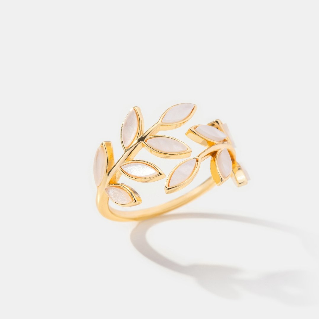 ÉCLAT | Anillo Hoja Dorada