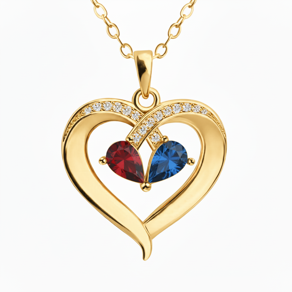ÉCLAT | Name Necklace "Entwined Hearts"