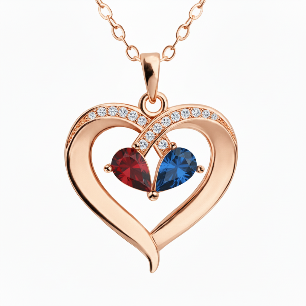 ÉCLAT | Name Necklace "Entwined Hearts"