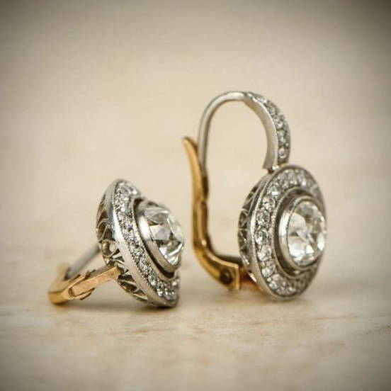 ÉCLAT | Aretes Vintage de Plata con Circonio
