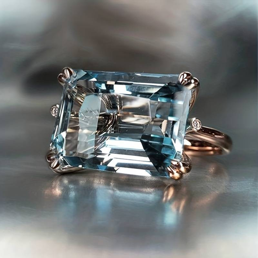 ÉCLAT | Anillo Vintage con Circonio Azul