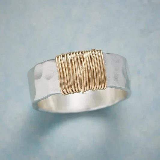 ÉCLAT | Anillo Vintage Atemporal de Oro y Plata