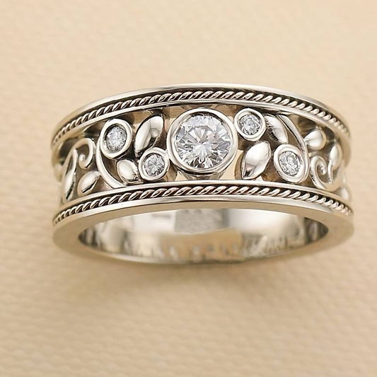 ÉCLAT | Anillo Vintage de Plata con Circonio