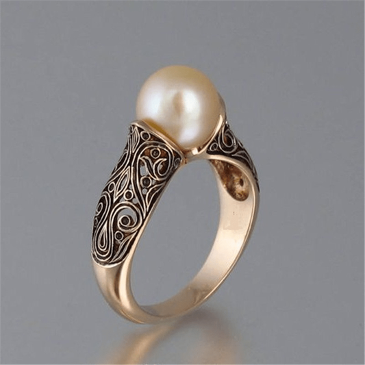 ÉCLAT | Anillo Vintage con Perlas de Oro