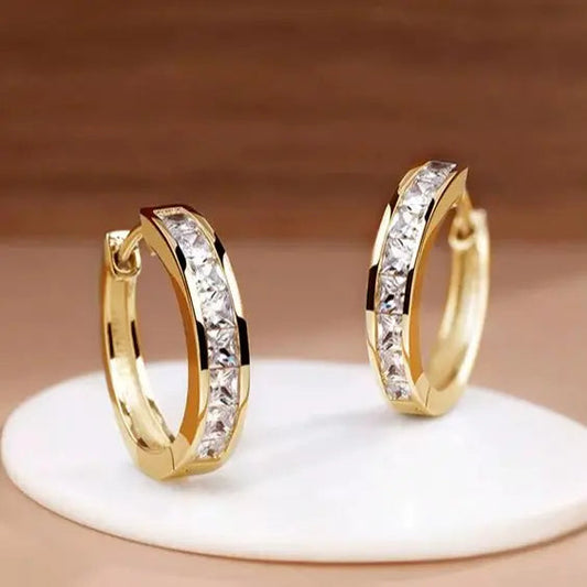 ÉCLAT | Aros Chic de Oro y Cristal