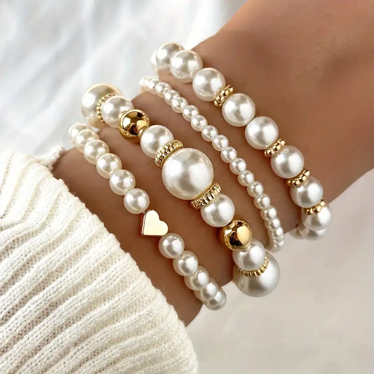 ÉCLAT | Set de Pulseras de Perlas Atemporales