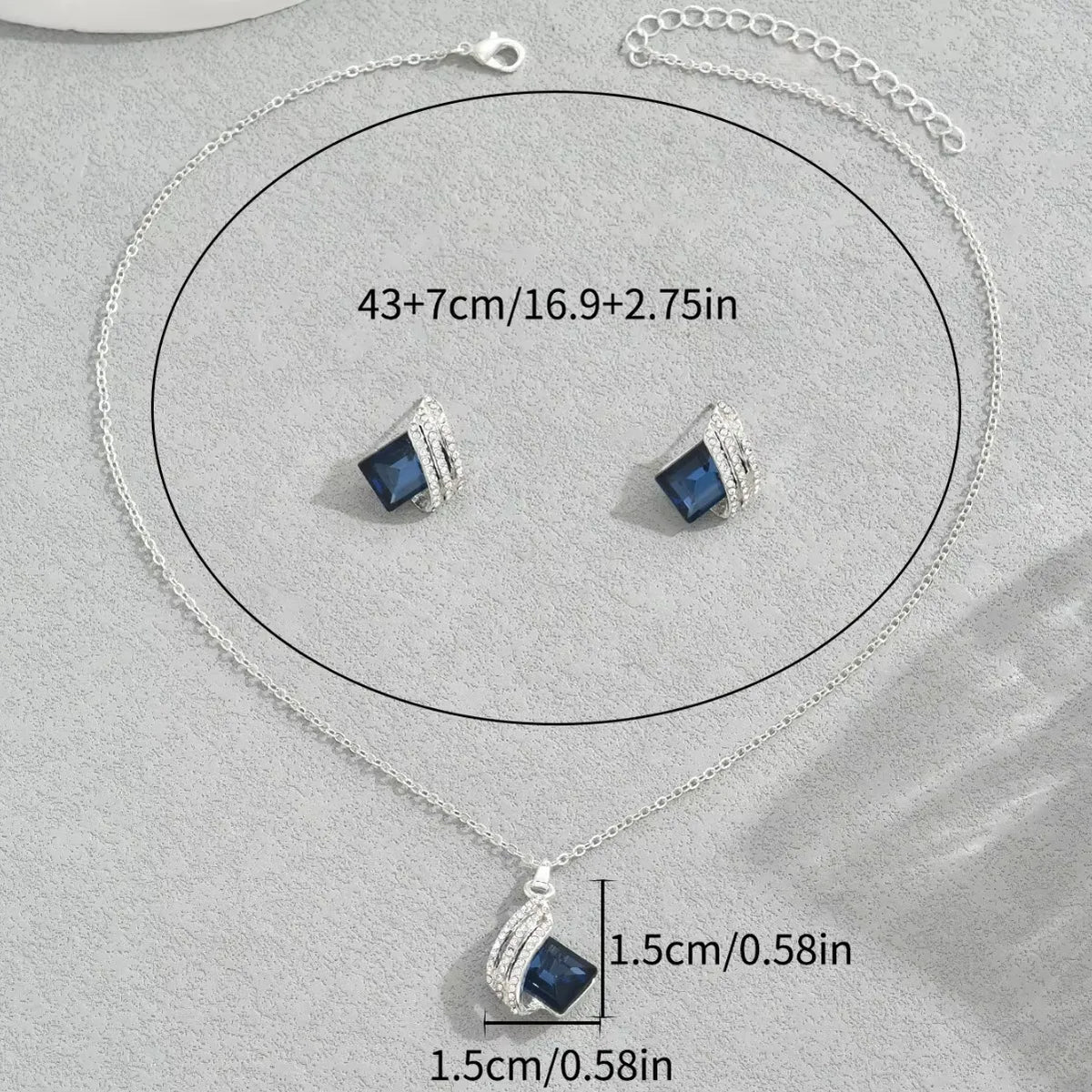ÉCLAT | Conjunto de Joyería Aurora Azul
