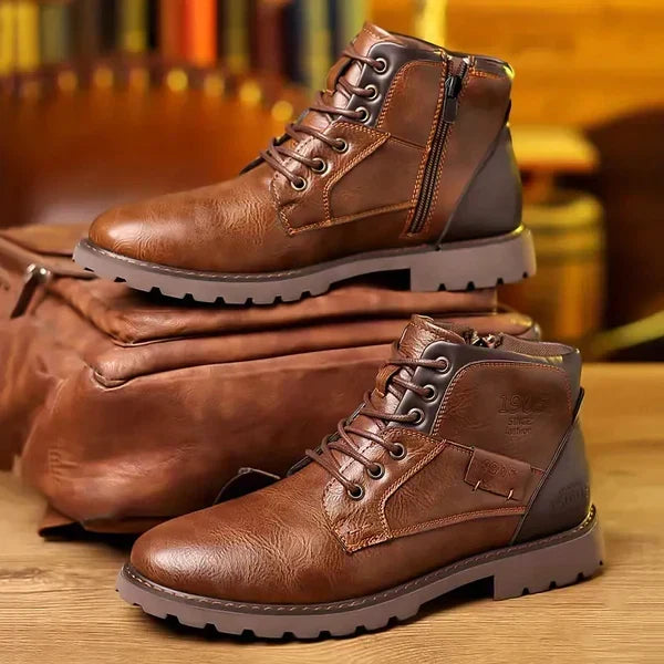 Sierra | Botas de Cordones de Cuero Premium