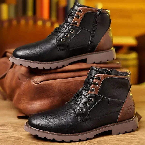 Sierra | Botas de Cordones de Cuero Premium