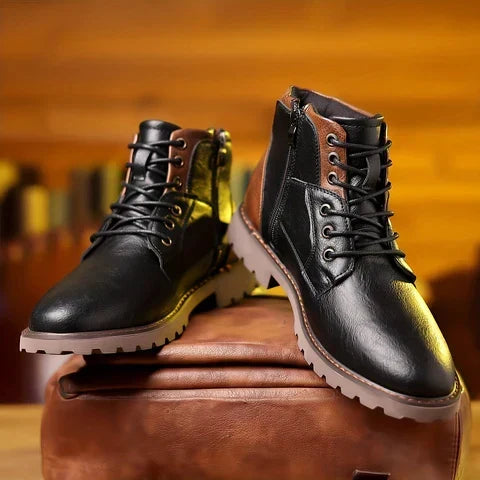 Sierra | Botas de Cordones de Cuero Premium