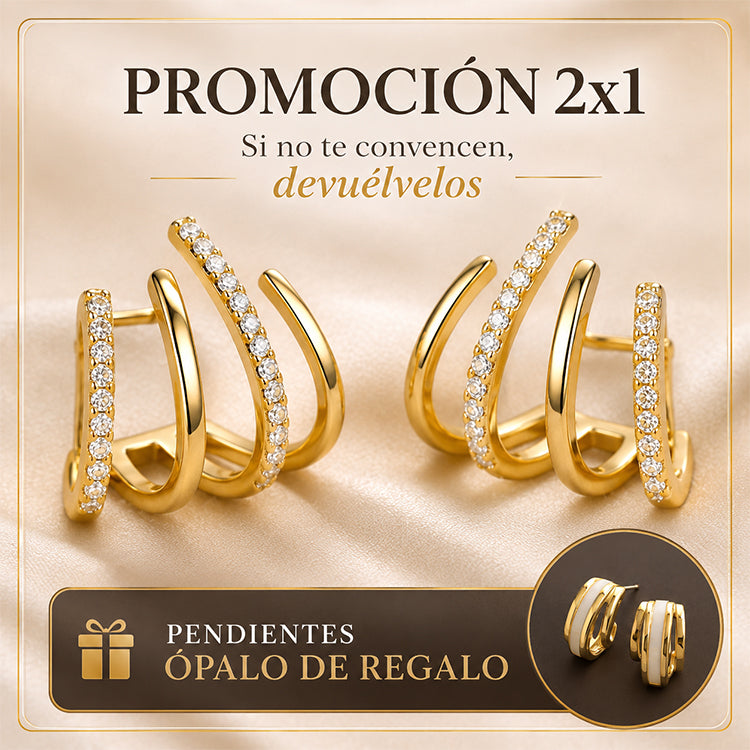 ÉCLAT | 2x1 Pendientes Garra + Pendientes Ópalo GRATIS