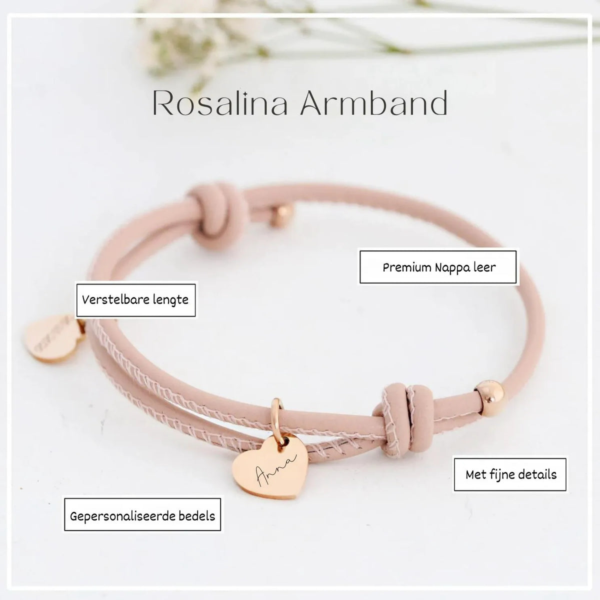 ÉCLAT | Rosalina™ | Elegante Collar y Pulsera Personalizable