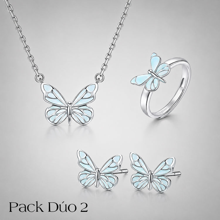 ÉCLAT | Set Butterfly™ | Joyería de Mariposa con Brillo Luminoso