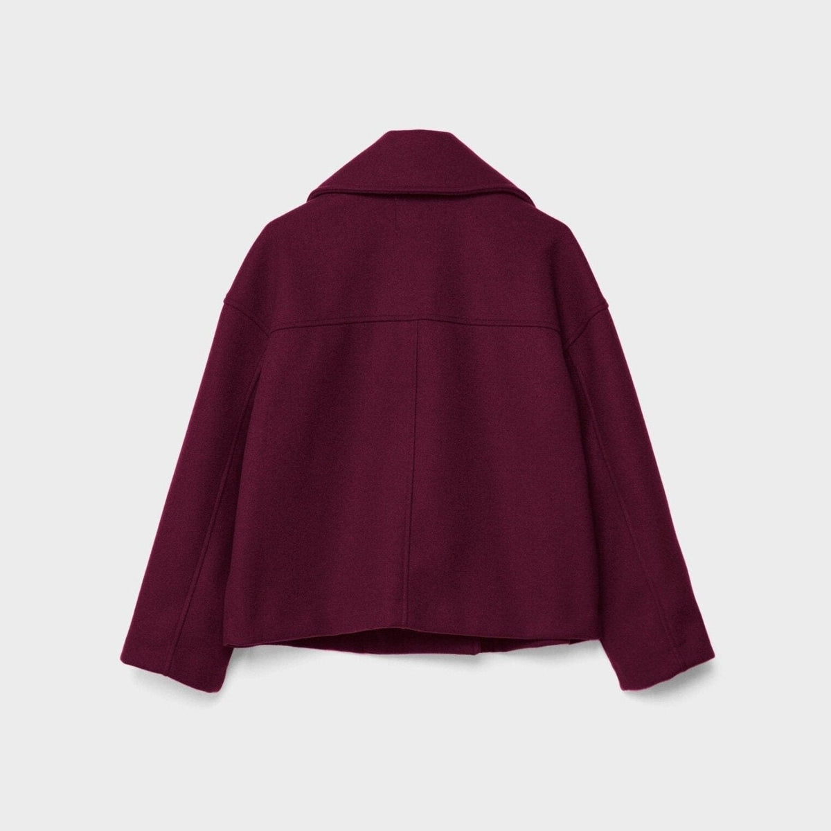 Chaqueta corta de lana con doble botonadura para mujer - Heidi